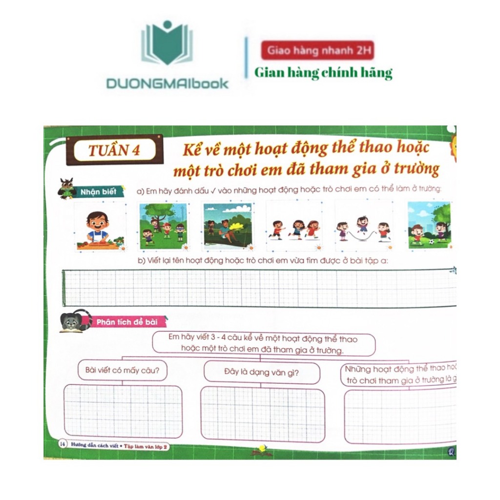 Sách - Hướng dẫn cách viết tập làm văn lớp 2 - theo chương trình Kết nối tri thức - Nguyễn Văn Quyền