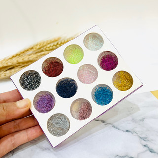 Sợi chỉ kim tuyến làm nail sét nhũ kim tuyến sợi chỉ 12 ô