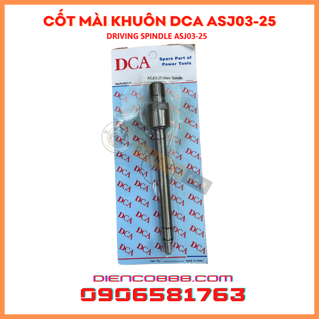 Trục - cốt máy mài khuôn DCA 03-25  dài 147mm