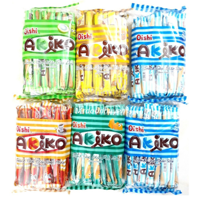 Bánh akiko oishi - bánh snack que nhân các vị