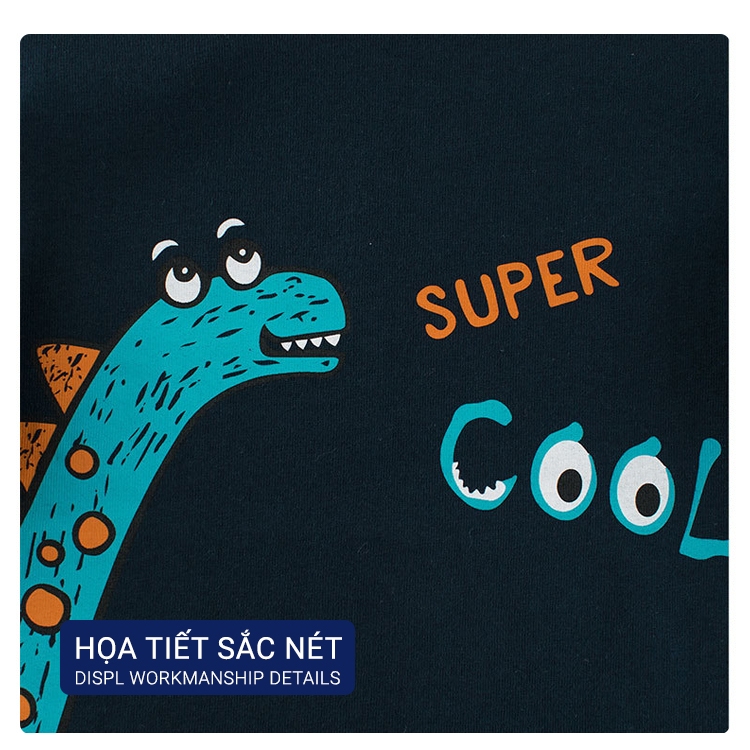 Áo bé trai dài tay EROKIDS áo phông dài tay cho bé in hình ngộ nghĩnh mẫu mới