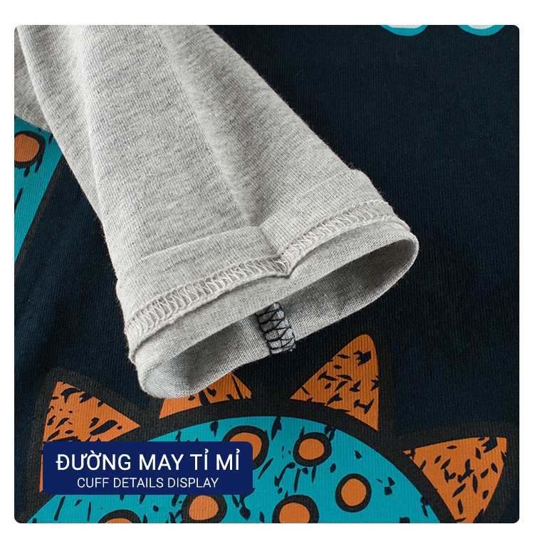 Áo bé trai dài tay EROKIDS áo phông dài tay cho bé in hình ngộ nghĩnh mẫu mới