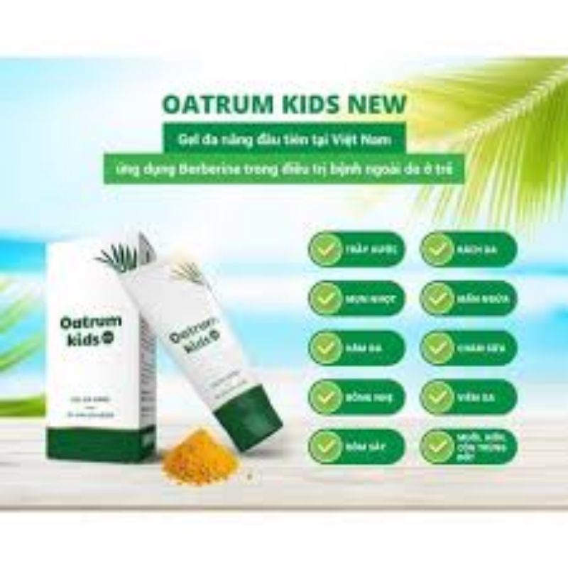 Gel đa năng bôi da cho bé Oatrum kids new -Kháng khuẩn,làm lành vết trầy xướt,tránh sẹo, hăm tã,giảm ngứa