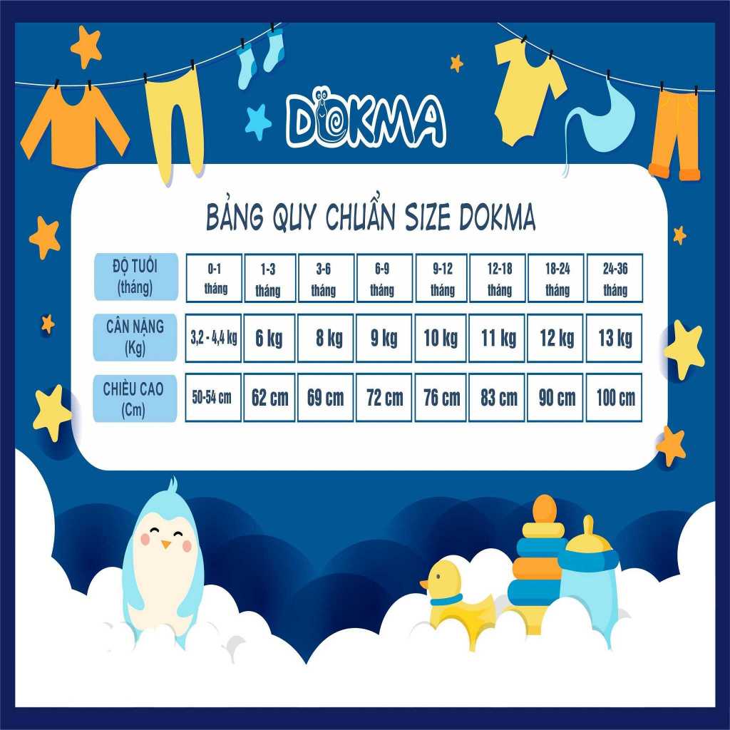 DB2022 - body dokma bé 1-6m
