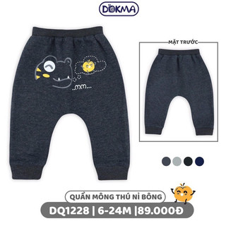 Quần nỉ mông thú Dokma cho bé 3-36M