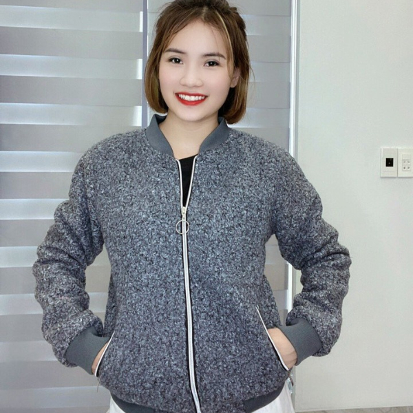 Áo khoác bomber lông cừu - Áo khoác mùa đông 01
