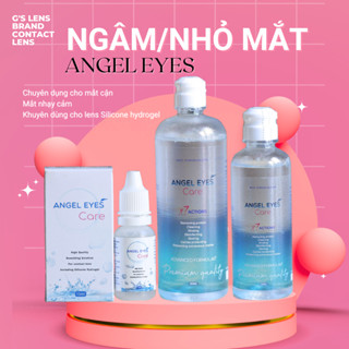  Nước ngâm lens Angel Eyes Care 150ml và 360ml cao cấp dành cho mắt nhạy cảm sử dụng được cho cả lens Silicone Hydrogel 