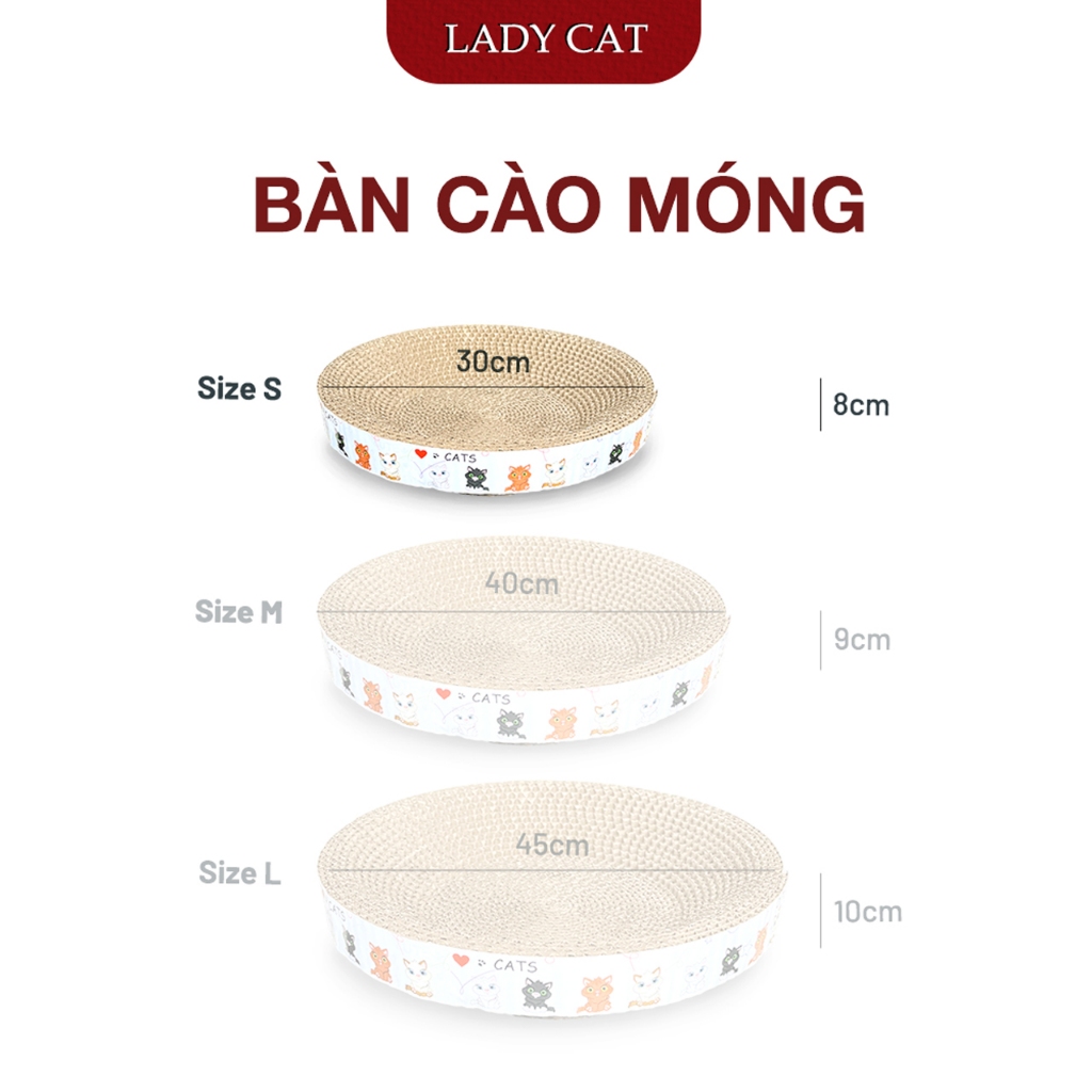 Bàn cào móng mèo - Bàn cào tròn  | LadyCat