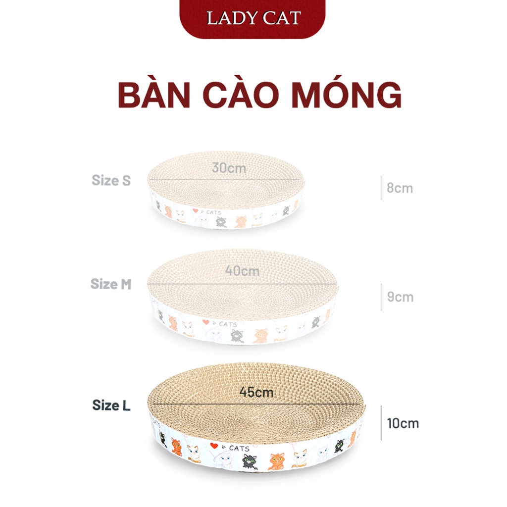 Bàn cào móng mèo - Bàn cào tròn  | LadyCat