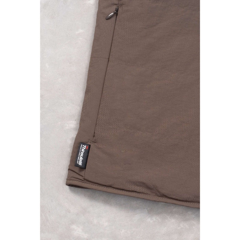 Áo ghile phao lông UNISEX 2 mặt OUTDOOR xuất Hàn
