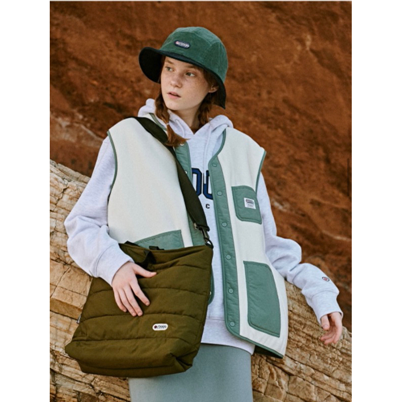 Áo ghile phao lông UNISEX 2 mặt OUTDOOR xuất Hàn
