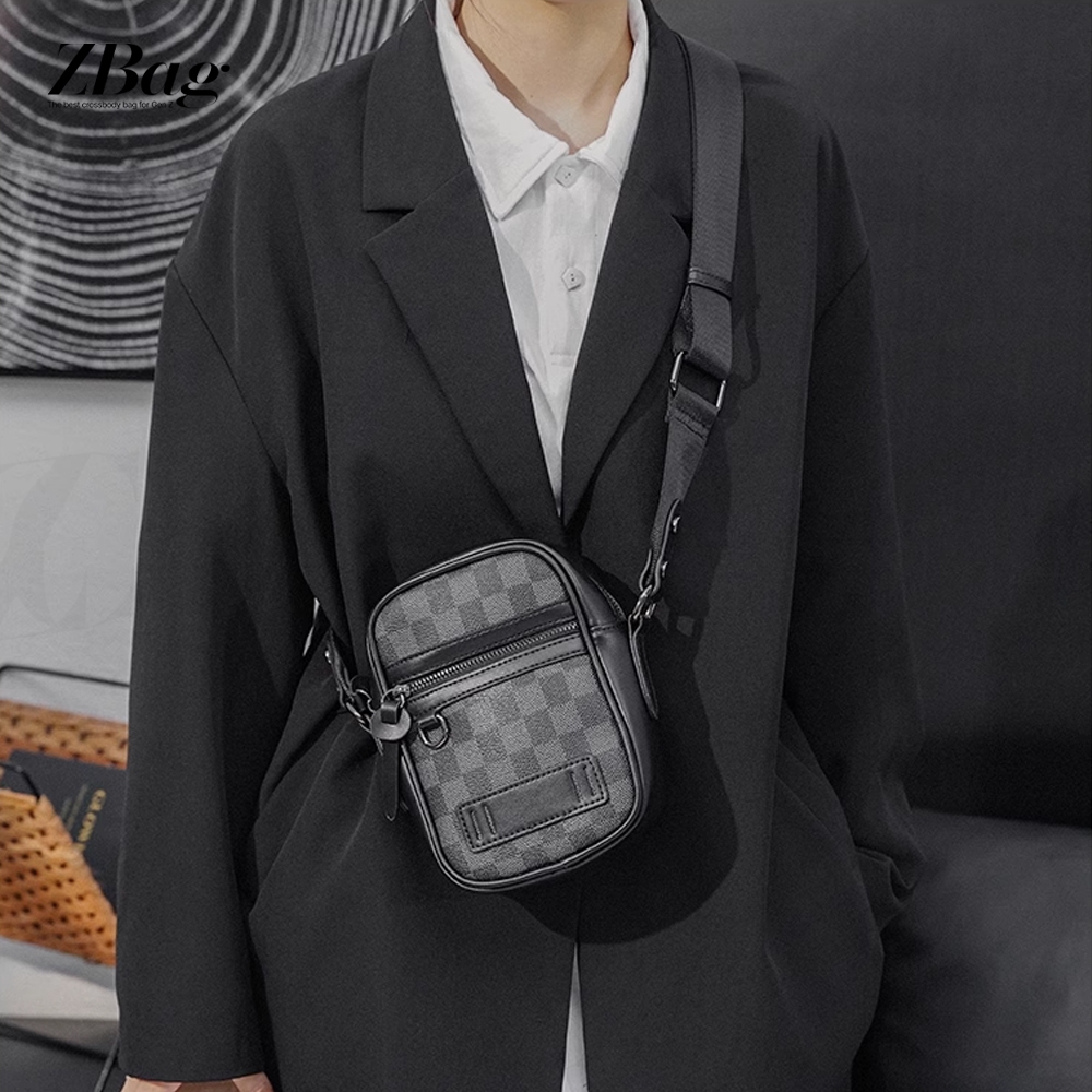 Túi đeo chéo nam nhỏ gọn dáng đứng thời trang , Túi chéo nam da PU cao cấp , Túi xách nam đeo chéo đẹp mã TD16