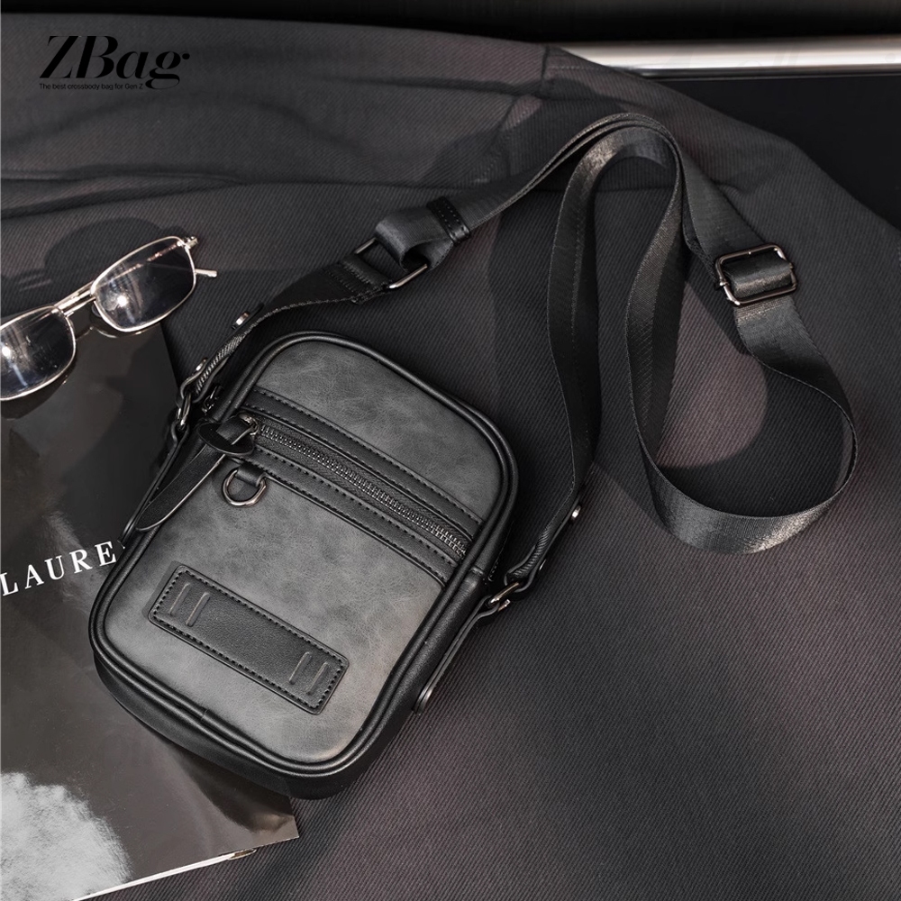 Túi đeo chéo nam nhỏ gọn dáng đứng thời trang , Túi chéo nam da PU cao cấp , Túi xách nam đeo chéo đẹp mã TD16