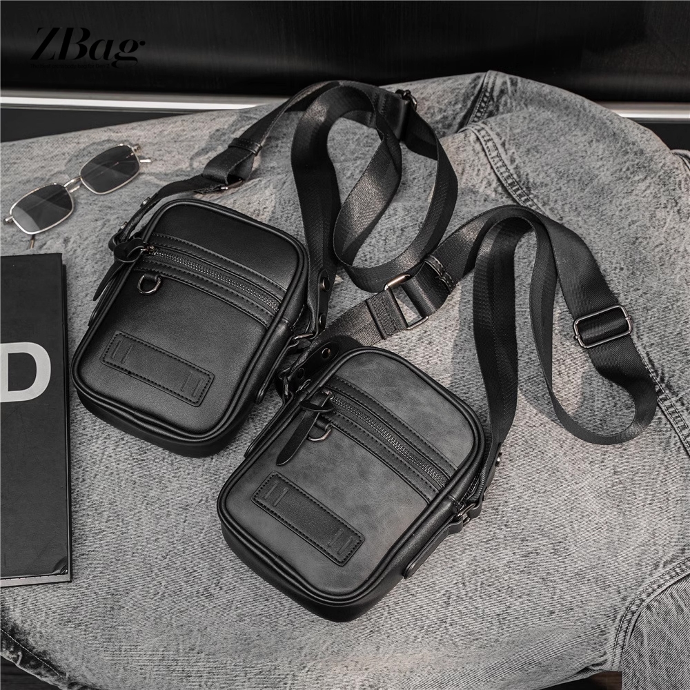 Túi đeo chéo nam nhỏ gọn dáng đứng thời trang , Túi chéo nam da PU cao cấp , Túi xách nam đeo chéo đẹp mã TD16