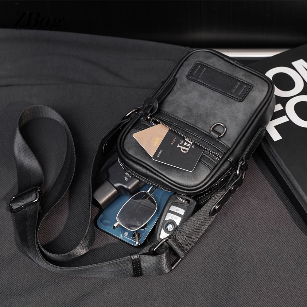 Túi đeo chéo nam nhỏ gọn dáng đứng thời trang , Túi chéo nam da PU cao cấp , Túi xách nam đeo chéo đẹp mã TD16