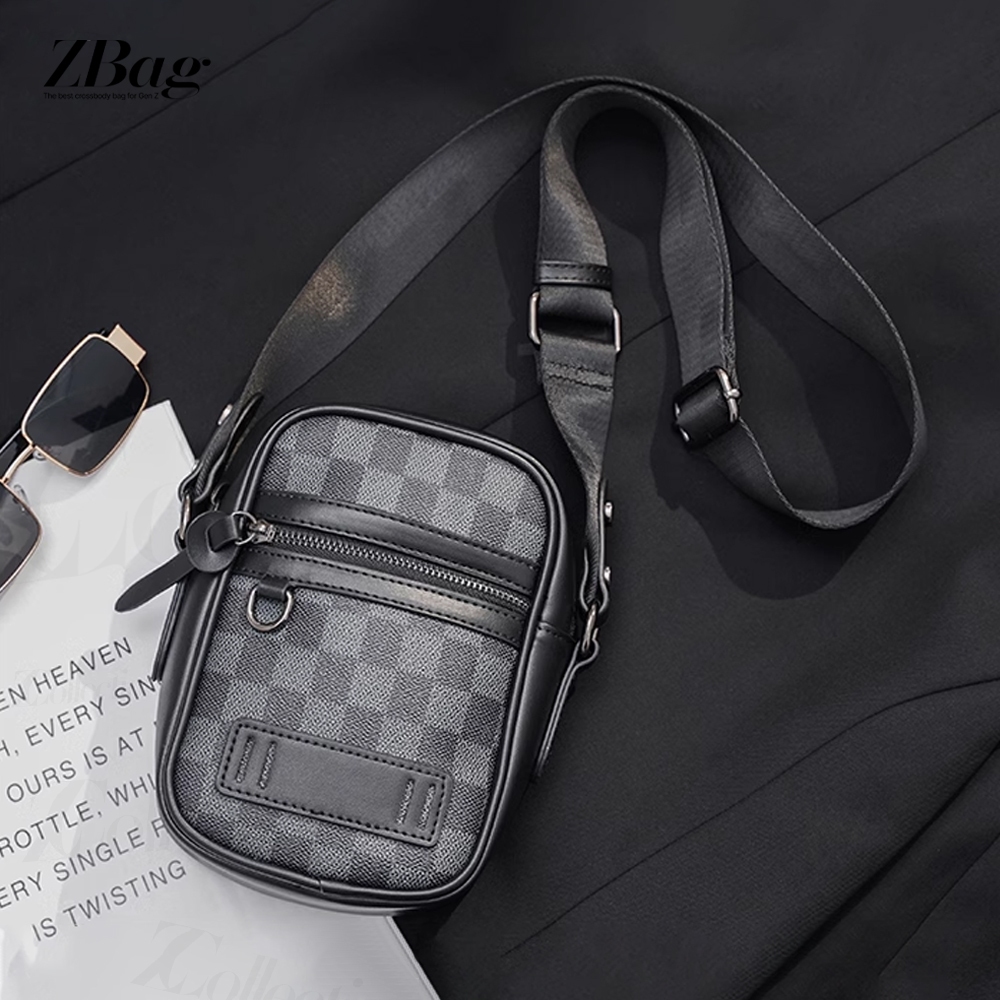 Túi đeo chéo nam nhỏ gọn dáng đứng thời trang , Túi chéo nam da PU cao cấp , Túi xách nam đeo chéo đẹp mã TD16