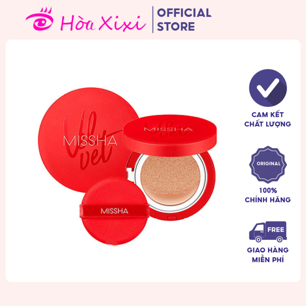 Phấn Missha Đỏ Missha Velvet Finish Cushion (Hộp Đỏ)