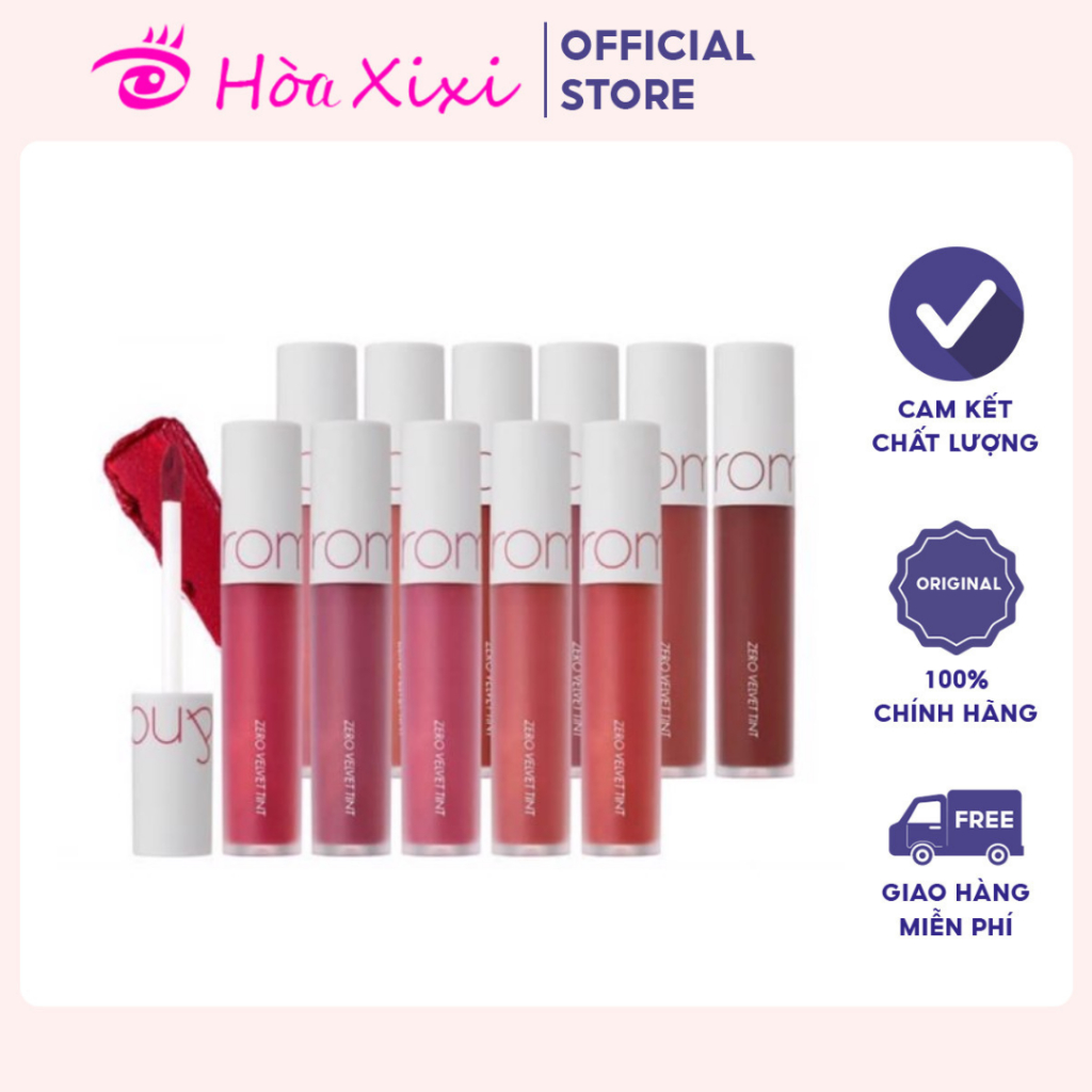 Son Kem Lì Romand Zero Velvet Tint