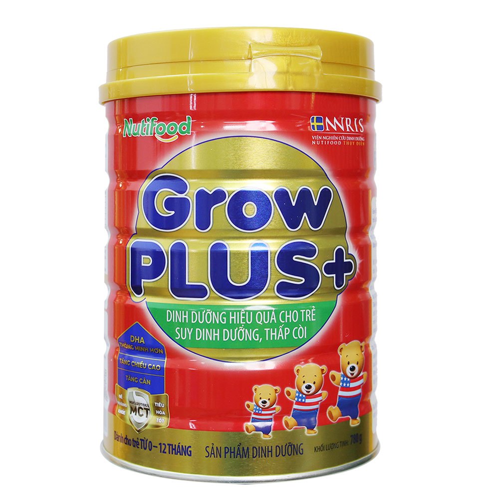 Sữa GROWPLUS 0+ lon 780G [HSD T3-2026] 0-12 tháng Nutifood