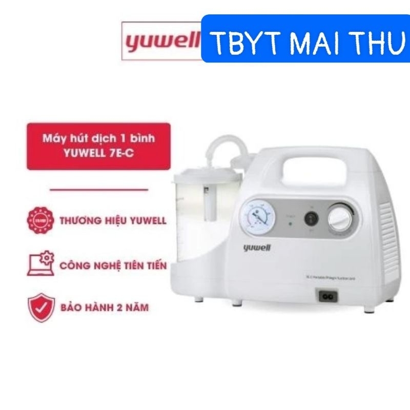 Máy hút dịch 1 bình Yuwell 7E-C