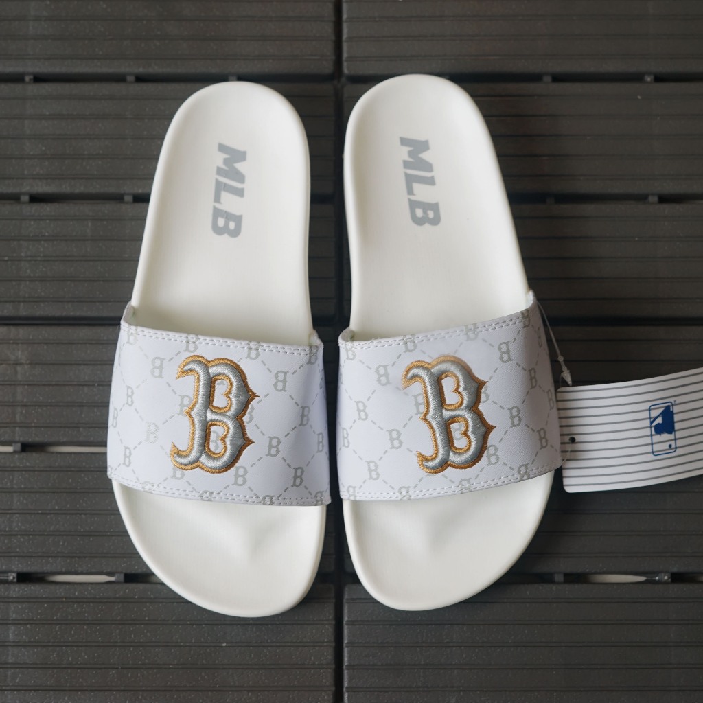 MLB - Dép quai ngang nam nữ - dép thêu NY LA cao cấp - dép đi mưa chống nước - dép nhẹ êm