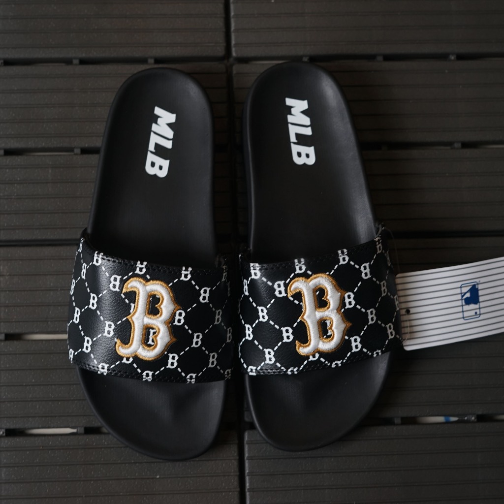 MLB - Dép quai ngang nam nữ - dép thêu NY LA cao cấp - dép đi mưa chống nước - dép nhẹ êm