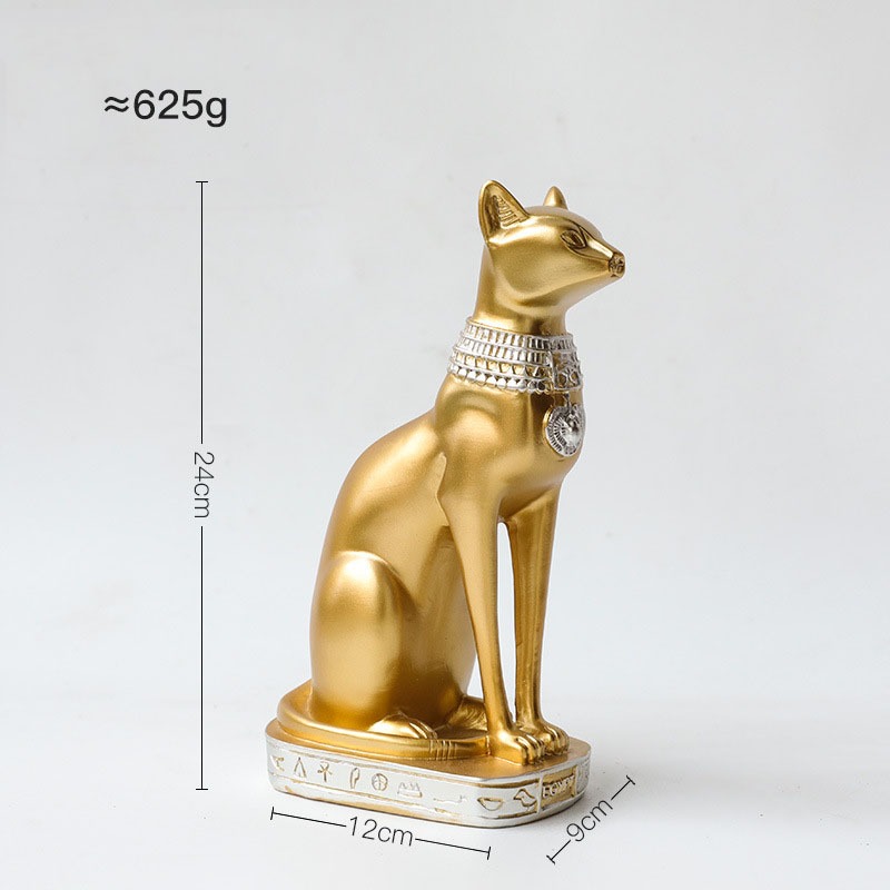 Tượng chú Mèo Ai Cập decor trang trí nhà cửa