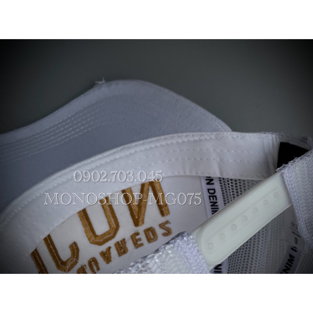 Nón kết Mũ lưỡi trai lưới Mesh Cap nam nữ thoáng khí thêu chữ ICON DSQ màu trắng MG075