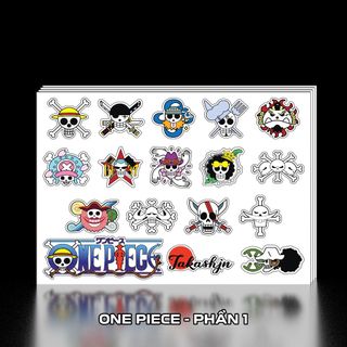 Sticker Decal trang trí dán One Piece