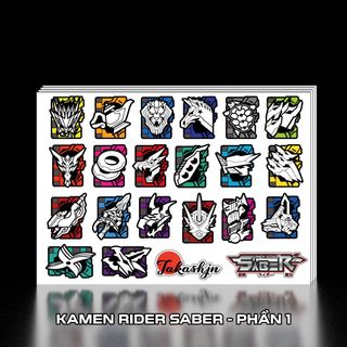 Sticker Decal trang trí dán Kamen Rider