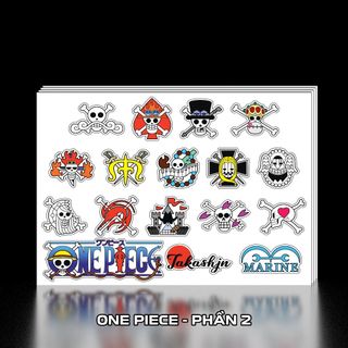 Sticker Decal trang trí dán One Piece