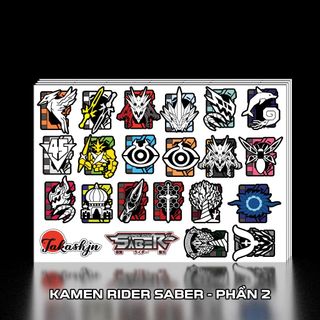 Sticker Decal trang trí dán Kamen Rider