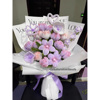 Bó hoa kẽm nhung mix dáng to