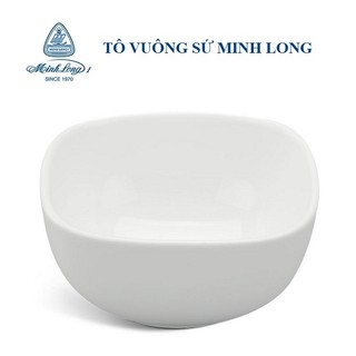 Tô vuông sứ Minh Long 14, 23cm - tô vuông gốm sứ minh long