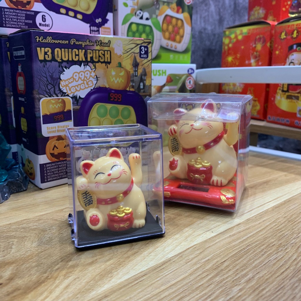 MÈO THẦN TÀI VẪY TAY HÚT TÀI LỘC - SIÊU CUTE MÀU VÀNG