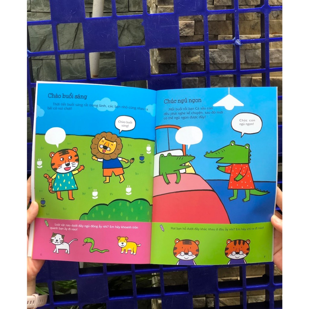 Sách miếng bóc dán thông minh cho bé học thói quen tốt, rèn tư duy, rèn khả năng sáng tạo - Đinh Tị