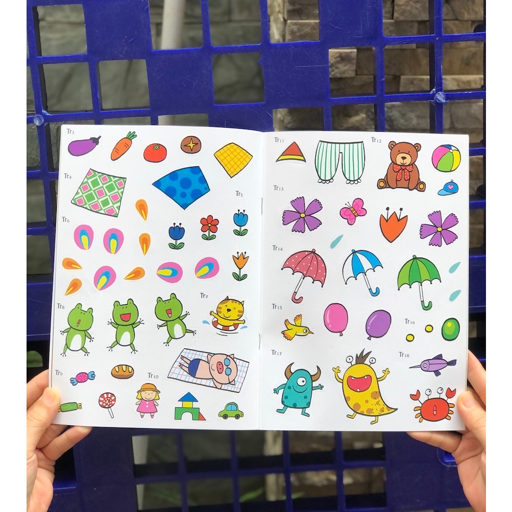 Sách miếng bóc dán thông minh cho bé học thói quen tốt, rèn tư duy, rèn khả năng sáng tạo - Đinh Tị