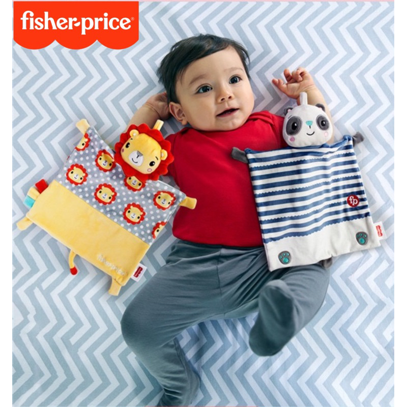 Khăn xoa dịu Doudou trấn an cho bé thương hiệu cao cấp 34x38cm - Fisher Price