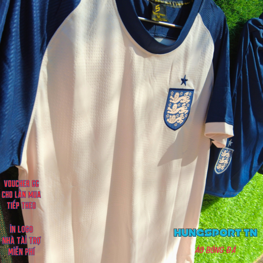 In tên số, tuyển Anh vàng kem, quần áo bóng đá, đồ đá banh in tên, in áo bóng đá theo yêu cầu, thun lạnh HUNGSPORT TN