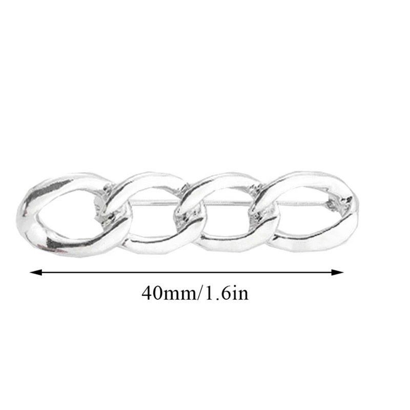 Ghim Cài Quần Áo Kiểu Chuỗi Xích Bằng Kim Loại Không Gỉ/ Phụ Kiện Thời Trang Nam Nữ Thông Minh Hàn Quốc Mẫu Mới 2024