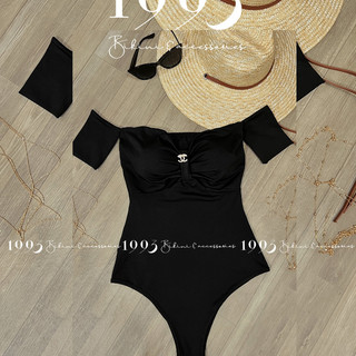 Bikini liền thân trễ vai sang chảnh ( Ảnh Thật )