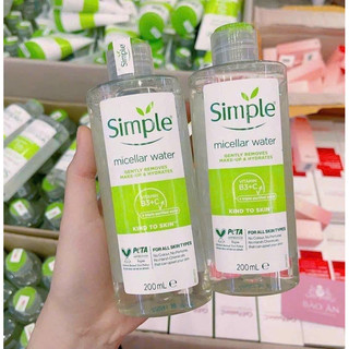 Nước Tẩy Trang Simple 200ml ( Mẫu Mới )