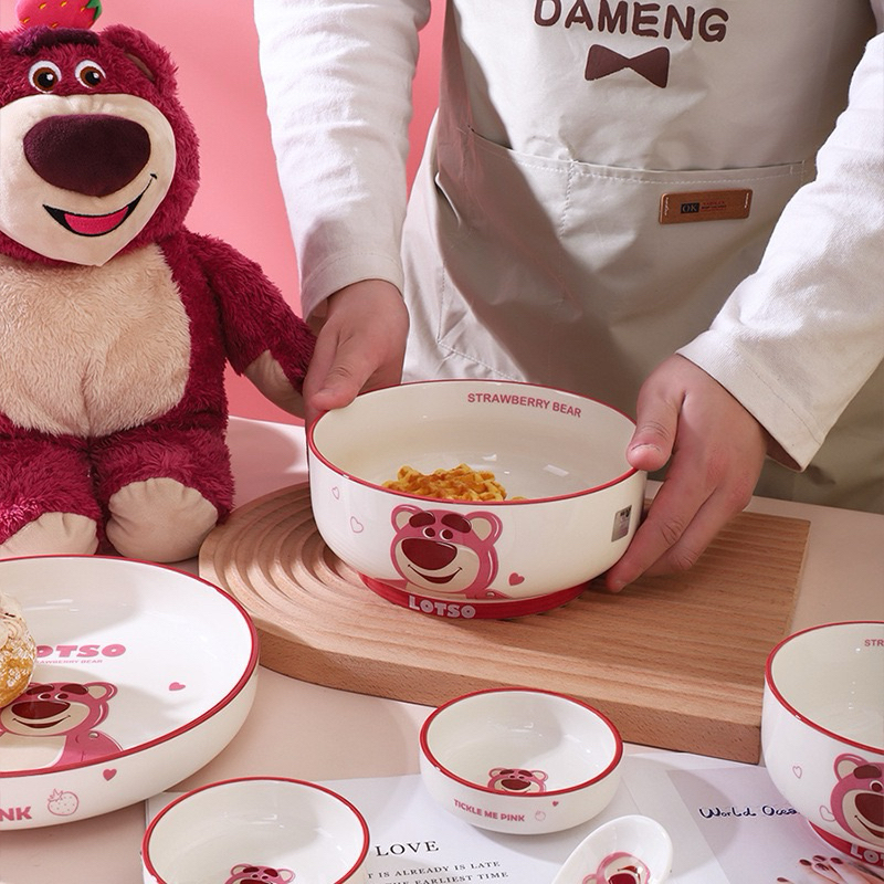 Tô canh sứ Gấu Dâu