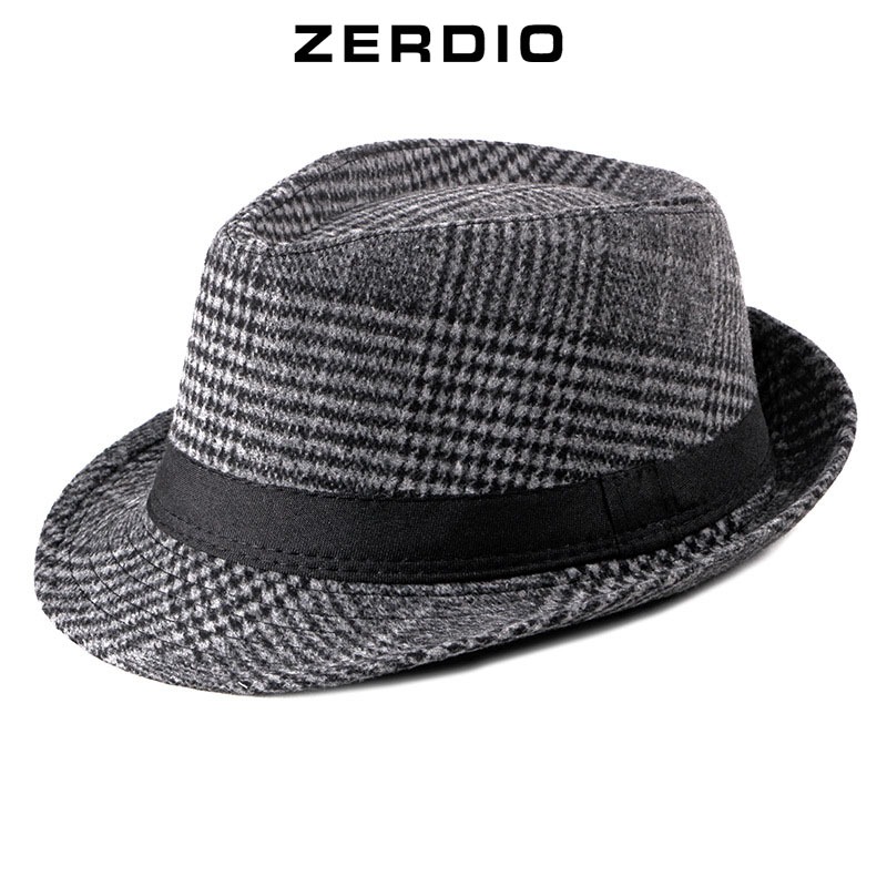 Mũ Phớt Nam Nỉ, Nón Fedora Vành Nhỏ MP058 Phong Cách Cổ Điển