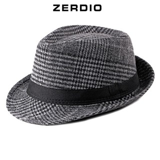 Mũ phớt nam nỉ, nón fedora vành nhỏ mp058 phong cách cổ điển