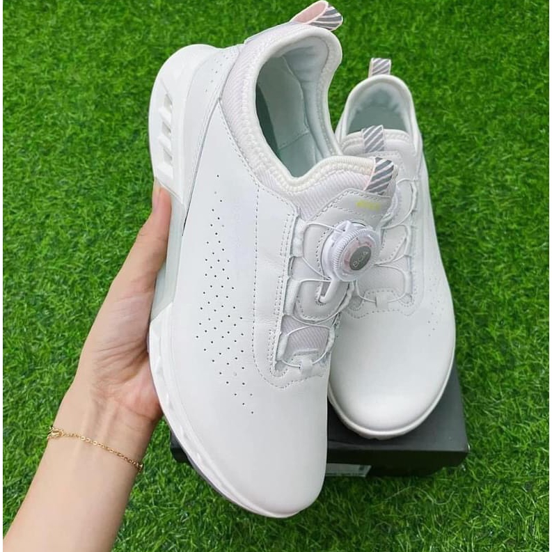 Giày Golf nữ thể thao, núm vặn Boa tiện lợi chống tràn, thấm nước chất da bò tây tạng cao cấp ECCO