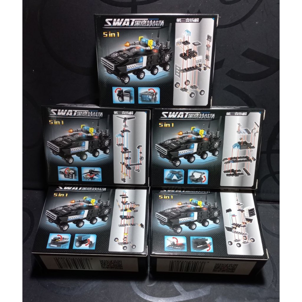 Bộ Gạch Nhựa Lắp Ghép Xe Cảnh Sát, Máy Bay, Đồ Chơi Giáo Dục 10in1  07058