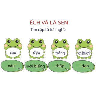 [GIÁO CỤ] Ếch- Lá sen (có nm châm)
