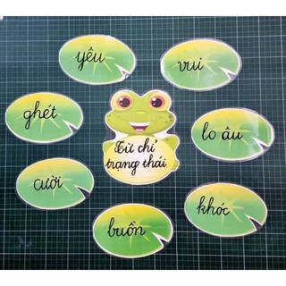 [GIÁO CỤ] Ếch- Lá sen (có nm châm)