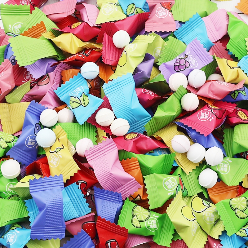 Kẹo Ngậm Trái Cây Mix 12 Vị Thơm miệng mát lạnh, bổ sung Vitamin C gói 100, 200g, 300g